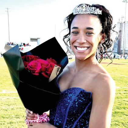 Hart High School celebrated festivities this past Friday where Ta’Bree Worsham was crowned Homecoming Queen. Dominic Dominguez was named Bonfire King (below, left), and Noah Marin was named Spirit King.
