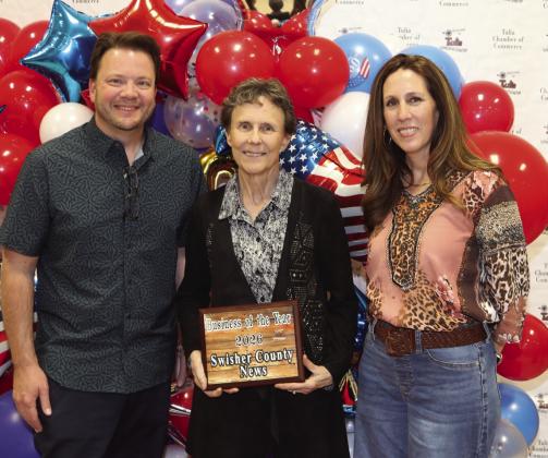 Business of the Year - The Swisher County News - Jeff Blackmon, Patrice Sims, Angela Blackmon