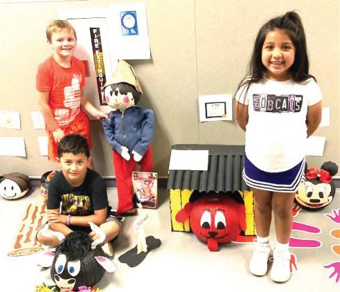 RES 5th Grade Pumpkin Contest -1st-Cindy Moreno; 2nd-Angela Alonso; and 3rd-Griffin Neinst.