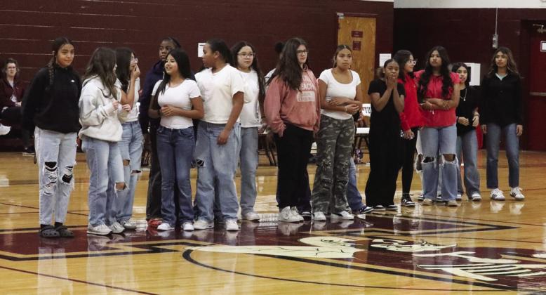 Lady Dobbers were introduced during the Lady Hornets game against Idalou