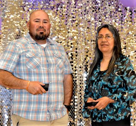 DISD Service Award for 20 years - Luis Nino and Emma Zepeda