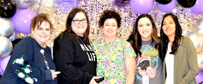 DISD Service Award for 5 years - Tracy Ruiz, ALyssa Paschel, Lacey Bethke, Kelsi Pittillo and Alyssa Saenz