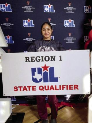 Diana Briones has qualified for the State Cross Country Meet in Round Rock, next Friday. This is the 2nd time she has qualified for the state meet!