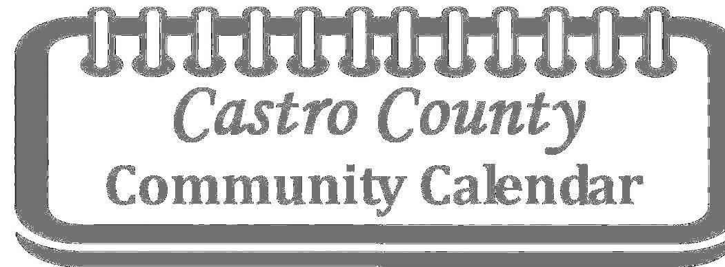 Castro County Community Calendar
