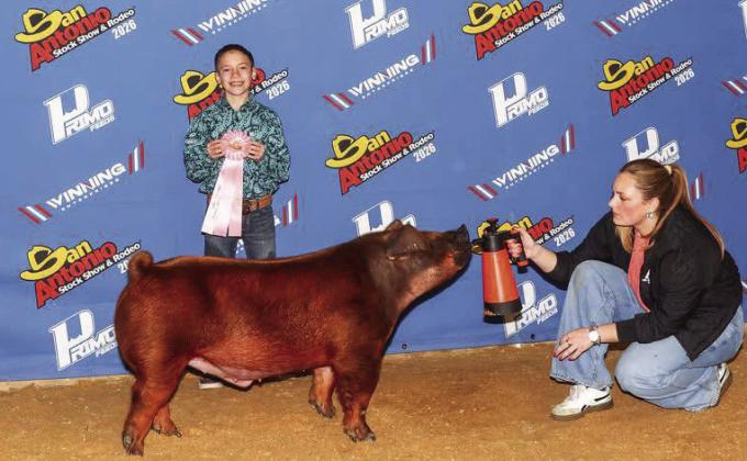 Clay Harrison- 4th place Duroc (below)