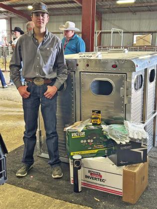 Kannon Flowers’ Ag Mech project placed 2nd in its Ag Mech class at the San Antonio Stock Show