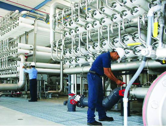CONVERTING BRACKISH WATER--El Paso is home to one of the world's largest inland desalination plants. The plant filters out the salts and creates a new supply of water. Roughly half of Proposition 4 funds approved by voters are reserved for brackish water projects.