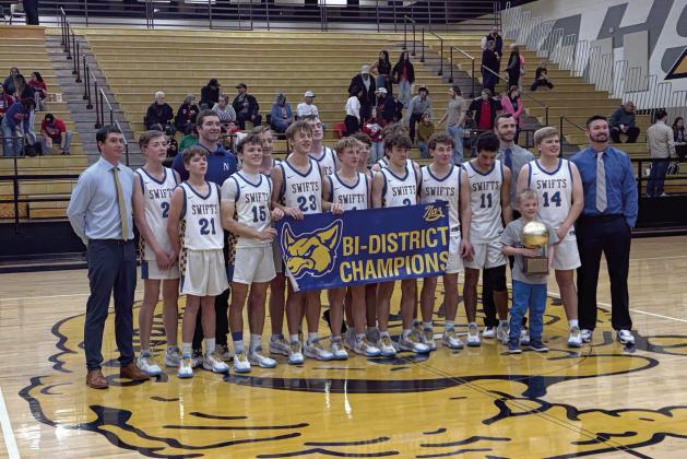 The Nazareth Swifts topped Pringle Morris Monday night in the Bi-District round of the state basketball playoffs 78-34. The Swifts will next take on McLean in the Area Playoff round.