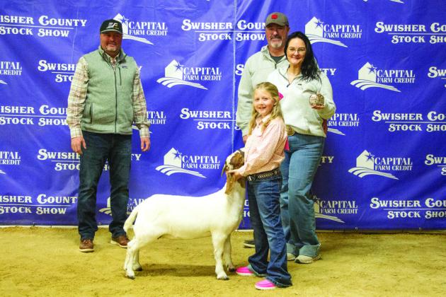 Champion County Bred Goat - Charlie Price Courtesy Photo by Summer Davis Randol