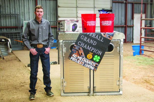 Grand Champion Ag Mech Project - Kannon Flowers Courtesy Photo by Summer Davis Randol