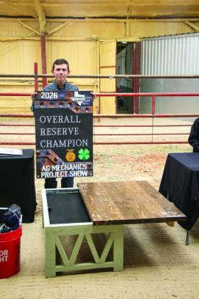 Reserve Grand Champion Ag Mech Project - Weston Wheeler Courtesy Photo by Summer Davis Randol