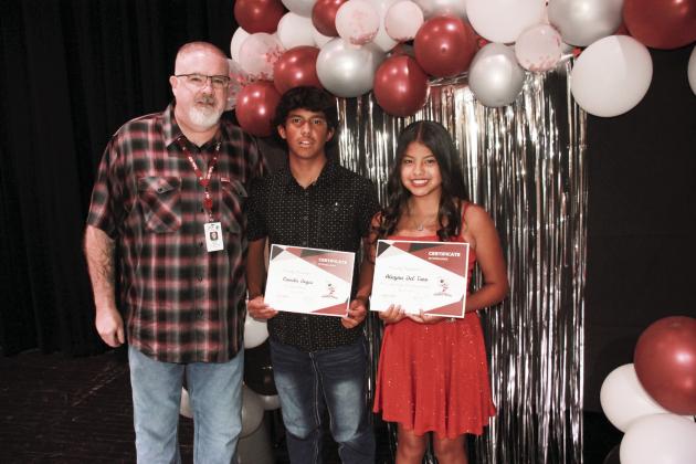 7th Grade Math - Camilo Reyes 7th Grade Math Most Improved - Alayna Del Toro