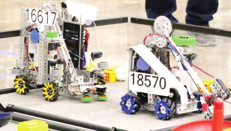 Naz robots 16617 and 18570. (photo by Chloe Birkenfeld)
