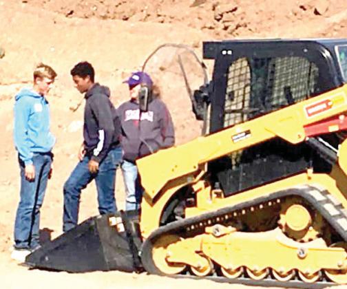 Naz FFA students attended the TCFA ag machinery certification program last week. Students were graded on their operating abilities in a loader and skid steer. They also walked through the parts department and shop at the Warren Cat dealership in Amarillo.