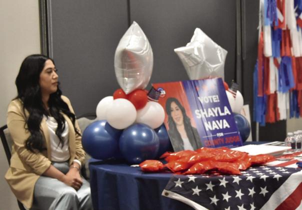 SHAYLA NAVA--Challenger seeking the office of County Judge. (Photo by Jim Steiert)