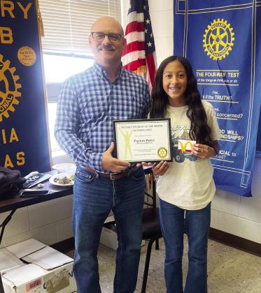 Rotary Student of the Month – Payton Perez