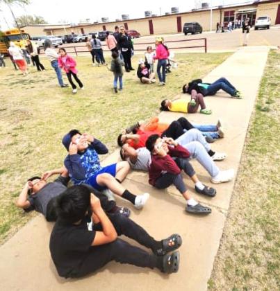 Hart ISD students donned their safety glasses to watch Monday’s rare total eclipse.