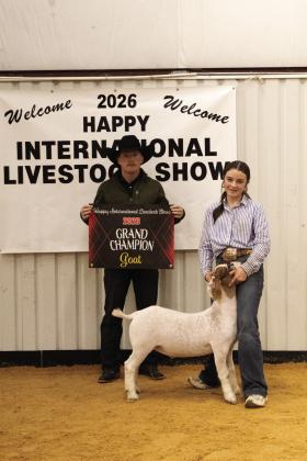 Grand Champion Goat- Bristal Hix Photo by Avary Wesley