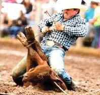 OSM All Around Cowboy was Cameron McCarly (right) from Happy who won the calf roping and with brother Colton, the team roping.