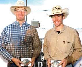 OSM Wild Cow Milking winners – Kyle Birkenfeld, Ryan Birkenfeld and Gus Gesling