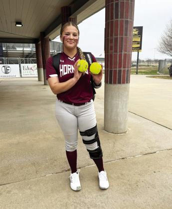 Kyla Rodriguez with 2 homeruns in the game against Amarillo High JV