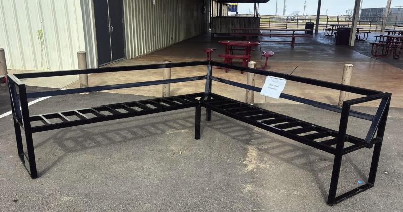 Outdoor couch built by Blaise Snead