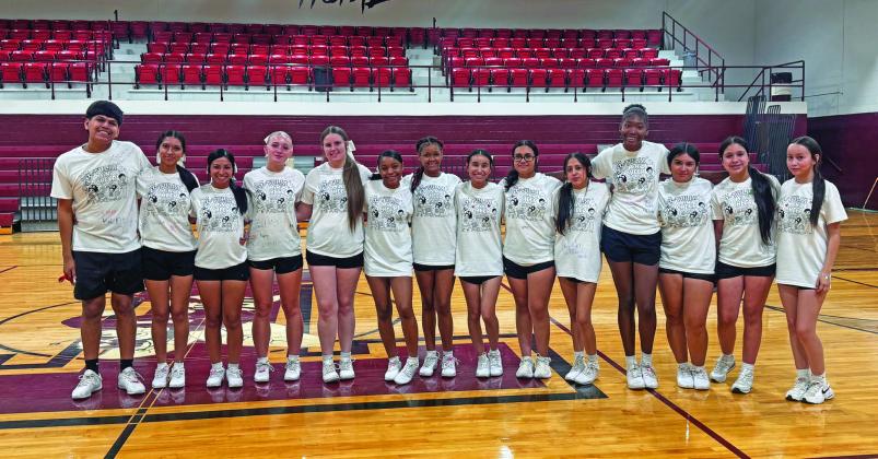 Tulia Mini-Cheer Camp was held in the High School Gym last week. Girls from Pre-K through 6th grade learned the cheers and chants from the cheerleaders. The Mini Cheerleaders will be able to participate at football games this fall.