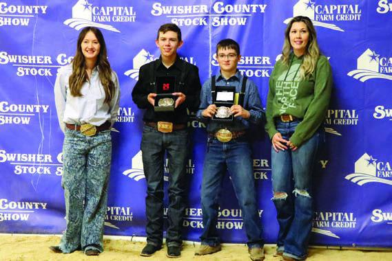 Intermediate Cattle Showmanship - 1st - Travis Hix, 2nd Weston Wheeler