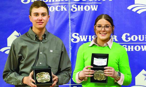 Senior Swine Showmanship - 1st - Kannon Flowers, 2nd - Avery Goss
