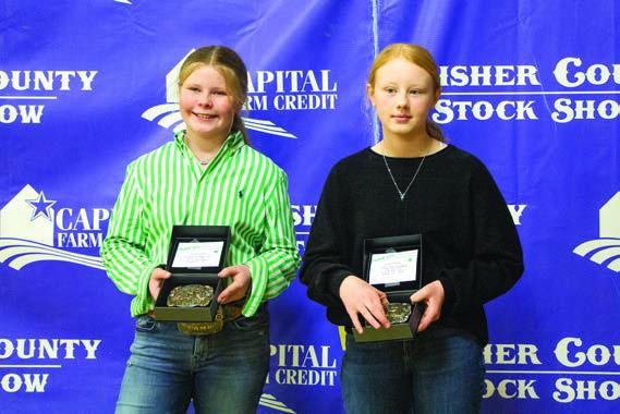 Intermediate Goat Showmanship - 1st - Claire Martin, 2nd - Cheyanne Mote