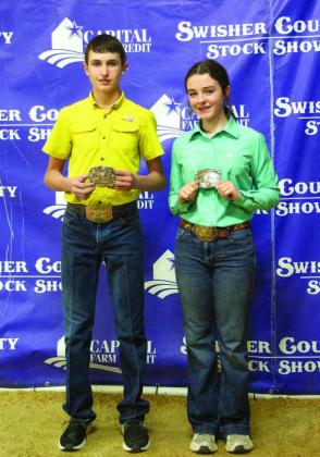 Senior Lamb Showmanship - 1st - Krese Barbee, 2nd - Bristal Hix