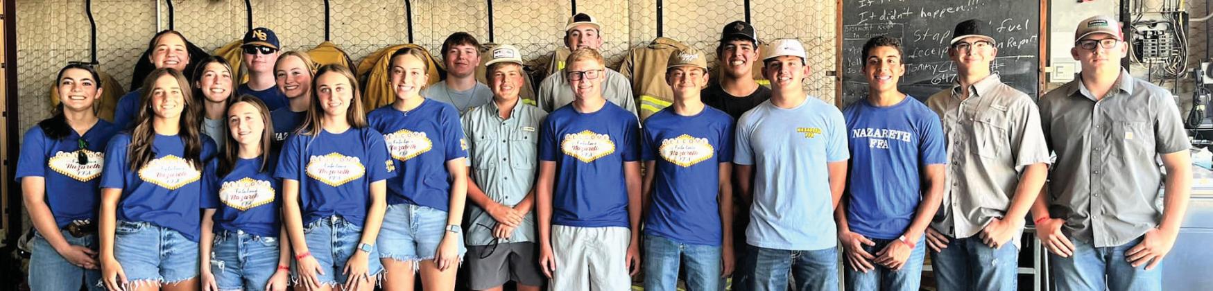 Nazareth Ag students assisted the Nazareth Volunteer Fire Department at the community fundraiser and open house for the NVFD new facility.