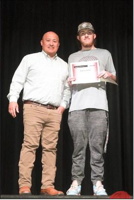 Mr. Adam Rosales presented the Auto Tech Award to William Fletcher.