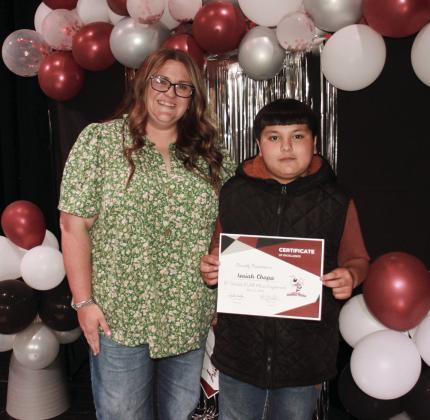 6th Grade ELAR Most Improved - Isaiah Chapa