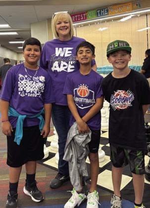 Richardson Elementary students traveled to Lubbock, TX to compete in the annual Communities in Schools of the South Plains Elementary Chess Tournament at Miller Elementary. All the students did great and Campbell Neinast made it to the playoffs after winning all three of his matches. Pictured (above, right) are Felix Hernandez, Kendra Cantrell-CIS Coordinator, Dare Sullivan and Campbell Neinast.