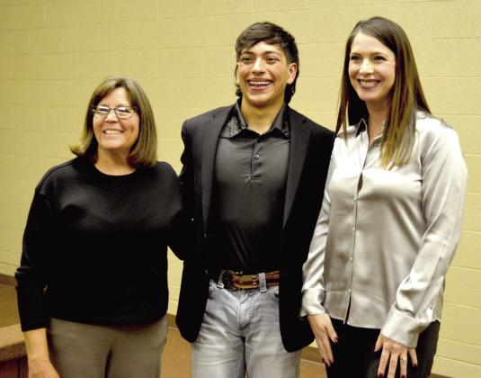 County judge candidates Janet Sammann (I) and Mandy Gfeller (R) participated in county judge candidate forum hosted by The Castro County News and moderated by DHS senior Will Van Zee.