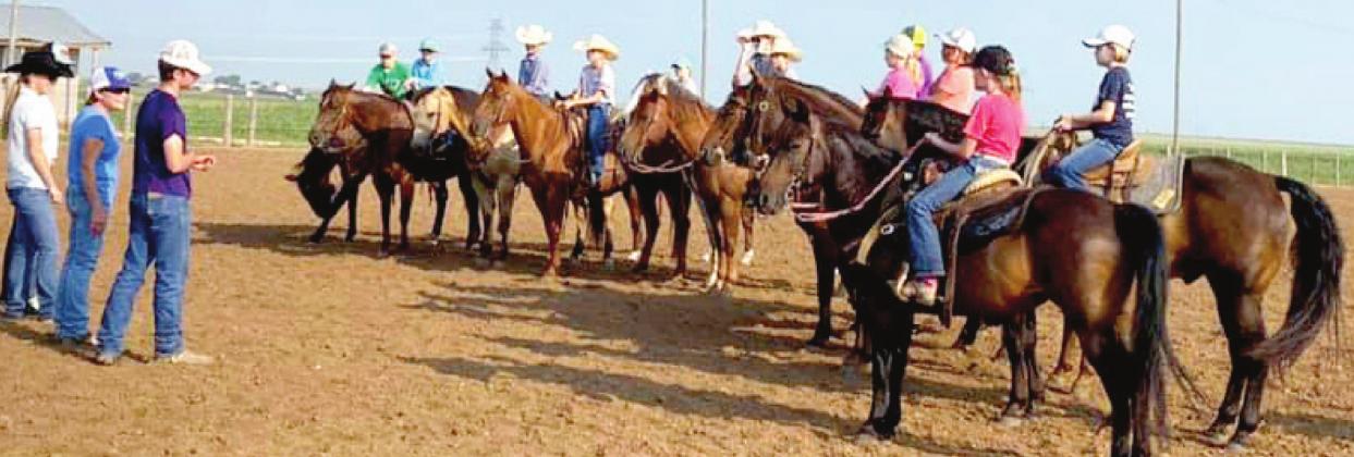 Area 4-H horsemen gathered at the Schulte Area