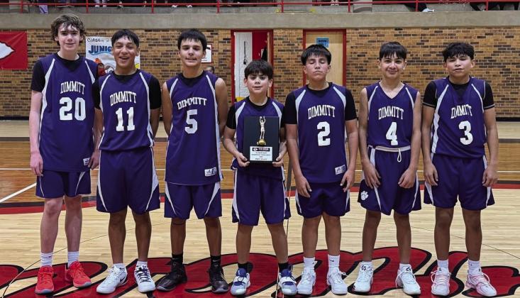 Dimmitt’s JH Boys 7th won the Friona Tournament Championship and the 8th won Consolation earlier in January.