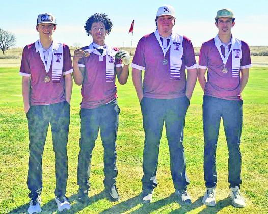 Tulia Golf third place team at Vega tournament Deshaun Yarbrough 1st Place and Paxton Watson 4th Place