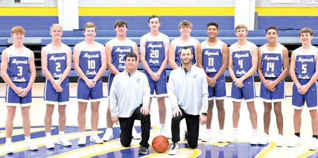 The Nazareth Swiftettes (above, left) will be playing at the South Plains College Texan Dome this Friday after advancing to the Regional semi-finals. The Swifts (right) won their bid at Bi-District and advanced to the Area playoff game scheduled for Thursday. See the Sports Zone for game details.