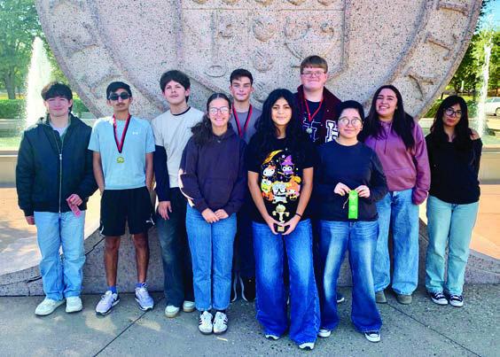 Participating in the Fall Fandango were Daniel Moreno, Bryan Tovar, Eduardo Martinez, Kabir Bhakta, Tate Biggs, Andrew Mathews, Mikhael Lim, Scarlett Sarmiento, Analy Rivas and Evelyn Alvarez. Not pictured are Johan and Josef Grotegut. (Courtesy photos)
