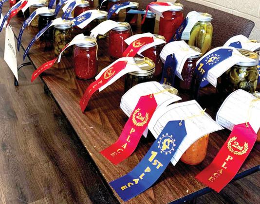 Fair entries offered a wide selection of vegetables, crafts and divisions.