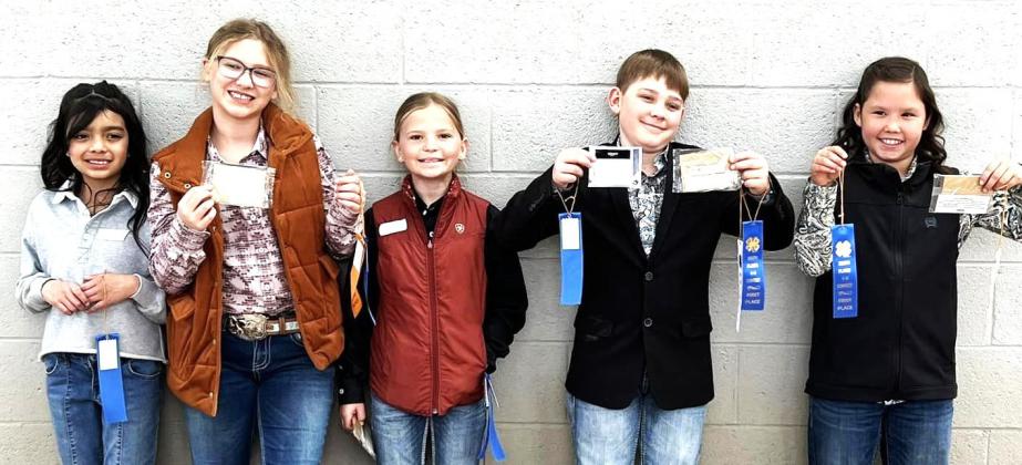 Castro County 4-H District 2 Horse Judging Contest. The Junior team placed first. Individual placings were Trystan Crow, 1st place overall, 3rd in reasons; Zaybri Rivera, 4th overall, 9th in reasons; Reagan Schulte, 5th overall, 8th in reasons; Daleyza Garcia, 6th overall, 10th in reasons; and Gracie McLain, 10th overall, 1st in reasons.