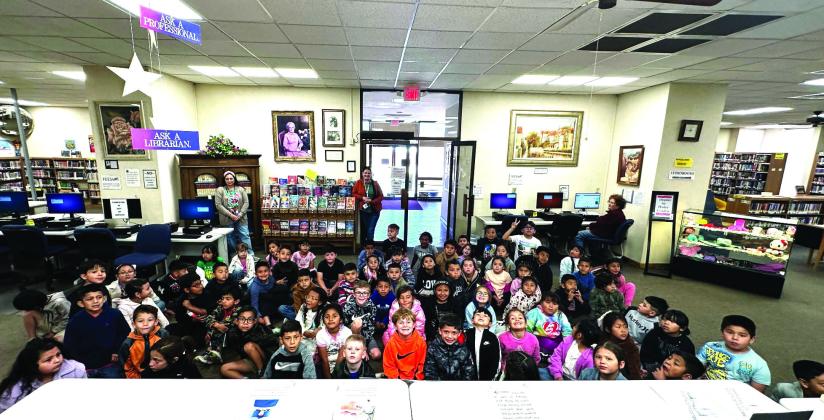 First graders from Dimmitt's Richardson Elementary School visited Rhoads Memorial Library recently during an end-of-school field trip. Accompanied by their teachers, the group walked to the public library and learned about the upcoming Summer Reading Program set to begin June 2, 2026