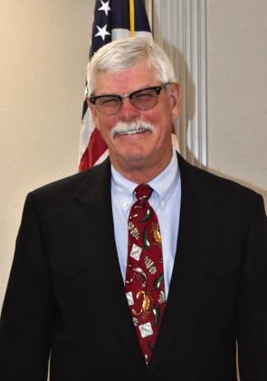 BACK AT OKLAHOMA LANE--Charles Christian was elected to another term as the Oklahoma Lane exchange director for West Texas Rural Telephone at the 71st annual meeting. (Photo by Jim Steiert)