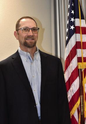 ON AGAIN FOR FRIO--Sy Olson was re-elected as the West Texas Rural Telephone Cooperative director for the Frio exchange at the March 24 annual meeting. (Photo by Jim Steiert)