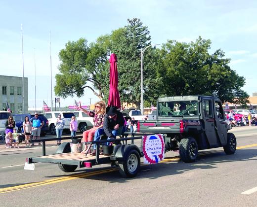 Grand Marshals Gene and Shari Bradley.