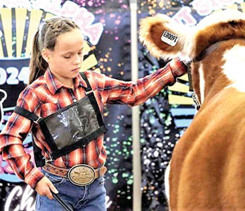 Naz FFA Izzy Heck won the Champion Junior Steer Showmanship at the Sigma Alpha Summer Showdown Jackpot hosted by WTAMU and Sigma Alpha.