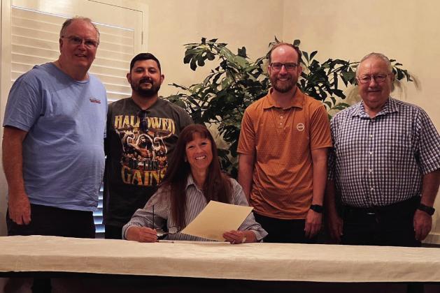 Hereford Mayor Cathy Bunch has proclaimed Sunday, June 28 to be a day of Remembrance and Celebration of our Religious Freedoms in our country. Pictured (from left) Pastor Ted Taylor-Nazarene Family Church, Pastor Lupe Acevedo-First Methodist Church, Pastor Nathan Adam-First Baptist Church and Pastor Billy Wall-Avenue Baptist Church. The proclamation in its entirety is on page 2 of this issue.