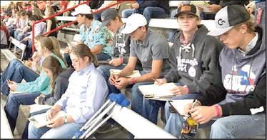 (Photo lower right) The Nazareth FFA came in with some good scores at the Tri-State Livestock Show Judging Contest this past weekend.